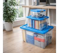 Boîte de rangement avec couvercle, set de 3