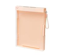 Boîte de rangement avec porte-bloc étanche en ABS pour fournitures scolaires 24 x 34 cm