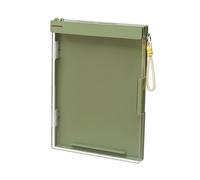 Boîte de rangement avec porte-bloc étanche en ABS pour fournitures scolaires 24 x 34 cm