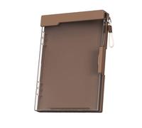 Boîte de rangement avec porte-bloc étanche en ABS pour fournitures scolaires 24 x 34 cm