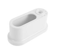 Boîte de Rangement Blanche pour Ponceuse à Ongles, 8 Embouts | Plastique Minimaliste, Base Stable, Emplacement Bureau, Orifices 17mm et 80x32mm, pour Amateurs et Professionnelles