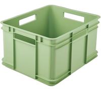 keeeper Caisse de rangement empilable Euro-Box XL Bruno Eco 28 L 43×35×24 cm avec poignées Vert