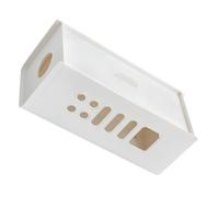 Boîte de Rangement Câbles en Plastique Blanc Couvercle et Trous | Dissimulation des Fils, Dérivation Multiprise, Ventilation Améliorée, Adaptée aux Prises et Adaptateurs de Charge au Bureau