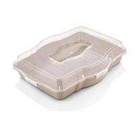 Boîte de rangement - Cake 3 en 1 - Plastique - 3 compartiments - Hermétique