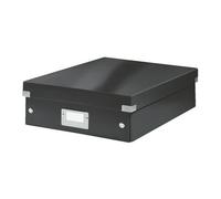 Boîte de rangement carton Leitz Click&Store Wow avec séparateurs H 10,5 x L 27,8 x P 36,8 cm noire
