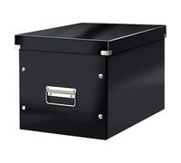 Boîte de rangement carton Leitz Click & Store Wow Cube Format L noire
