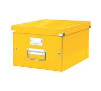 Boîte De Rangement Carton Leitz Click&Store Wow H 16 X L 21,7 X P 28 Cm Jaune