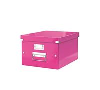 Boîte de rangement carton Leitz Click&Store Wow H 20 x L 28 x P 36,8 cm rose