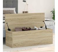 Boîte de rangement chêne sonoma 102x35x35 cm bois d ingénierie