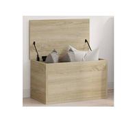 vidaXL Boîte de Rangement chêne Sonoma 60x35x35 cm Bois d'ingénierie, boîte à couvertures, Coffre de Rangement, boîte de Rangement pour vêtements