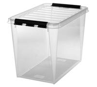 Boîte de rangement CLASSIC 66 L, clips: blanc