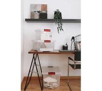 Boîte de rangement solide à roulettes Clipstock 75 litres