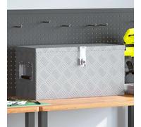 Boîte de Rangement Coffre à Outils Organisateur Transport Noir Aluminium vidaXL