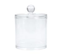 Boîte de Rangement Cosmétique en Verre, Bocal à Couvercle pour Maison | Surface Lisse, Design Quadrillé Élégant, Facile à Nettoyer, Usage pour Bonbons et Cure-dents, Léger