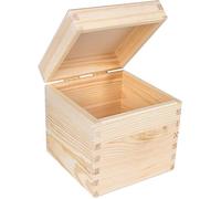 Boîte de rangement - Creative Deco - Non Peinte - Bois massif - 16 x 16 x 16 cm - Mixte