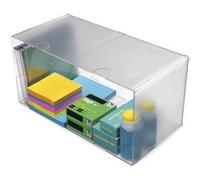 Boîte de rangement Cube, 2 casiers, cristal