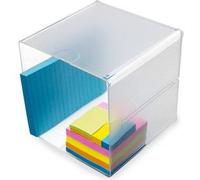 Boîte de rangement Cube Double, transparent