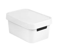 Curver Bac de rangement Infinity - 4,5 L avec couvercle 27 x 12 x 19 cm Blanc 04746-N23