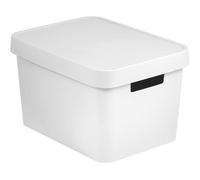 Curver Bac de rangement Infinity 17 L avec couvercle 36 x 22 x 27 cm blanc