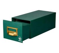 Boîte de rangement de 500 fiches doublé Mariola Vert 15,5x15,5x25 cm