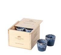 Boîte de rangement de 8 tasses Costa Nova Expresso Grespresso Bleu 16,7x15,5x11,4cm