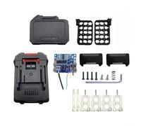 Boîte de rangement de batterie lithium-ion pour outils électriques 18 V 21 V, boîtier en plastique robuste avec emplacements organisés pour une protection sécurisée de la batterie et pour faciliter la