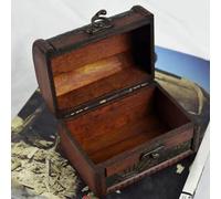 Boîte de rangement de bureau en bois avec serrure à mot de passe, boîte au trésor rétro conçue pour un rangement sécurisé des clés et des bijoux (violet B)