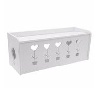 Boîte De Rangement De Câble Rectangulaire Prise De Gestion De Fil Bande D'alimentation Boîtes De Rangement De Cordon Boîte D'organisateur De Stockage De Ligne Électrique