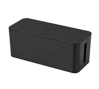 Boîte de rangement de câble Tidy Box Anti-Dust Wire Cord Management Storage Organizer Noir Noir 23x12x11cm, Jorzer