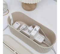 Boîte de rangement de câbles avec couvercle, gestion des câbles, prise de bureau, haute capacité, évaluation, gain de place, bureau, 1 pièce A-Gray