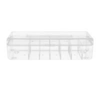 Boîte de Rangement de Câbles Couvercle, Plastique, Compartiments | Organisateur Transparent à Grilles Multiples, pour Bureau et Maison, Rangement des Écouteurs, Fiches et Chargeurs