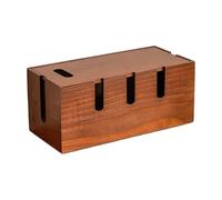 Boîte de Rangement de câbles fabriquée à partir de Bois Dur avec Ouvertures de Ventilation pour Le contrôle de la température et Couverture Planificateur de Fils électriques