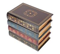 Boîte de Rangement de Décoration de Faux Livre, 13,2 x 16 x 14 cm Vintage en Style Européen en Bois Faux Livre Rétro Boîte de Rangement pour la Décoratives D'étagère de Bureau à Domicile, Photo Prop