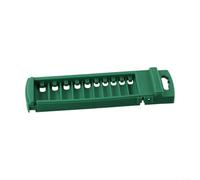 Boîte de rangement de douilles 1/4", 3/8", 1/2", système de rail en plastique ABS pour garage, atelier, organisation d'outils (long 12,7 mm)