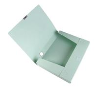 Boîte de rangement de fichiers A4 multifonctionnelle, boîte de rangement de papier de couleur Morandi épaisse, boîte de rangement de bureau en plastique PP anti-poussière B