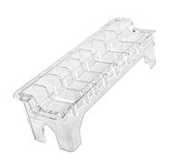 Boîte de rangement de garde de tondeuse à 8 fentes, construction en plastique, de peigne pour tondeuse à cheveux, organisateurs pour outils de coupe de cheveux organisés, étui de de en