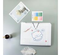Boîte De Rangement De Grande Capacité, A4, Mignon Dessin Animé Extensible, Kawaii, Étui Pour Documents De Test, Accessoires De Bureau Pour Étudiants