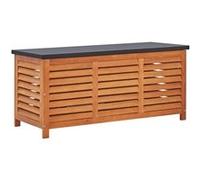 vidaXL Coffre de jardin 117x50x55 cm en bois massif d'eucalyptus