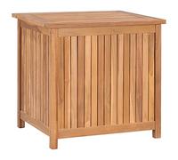 vidaXL Coffre de jardin en teck massif 60 x 50 x 58 cm