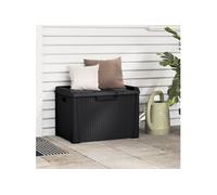 vidaXL Coffre de jardin 125 L Anthracite PP