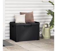 vidaXL Coffre de jardin 125 L Anthracite PP