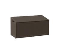 vidaXL Coffre à coussins de jardin 110x50x58 cm Poly rotin Marron