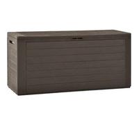 vidaXL Coffre de jardin brun 116x44x55 cm