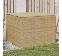 Boîte de rangement de jardin mélange beige 291L résine tressée Mélange beige G