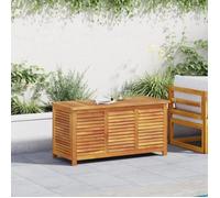 vidaXL Coffre de jardin à persiennes Bois massif acacia 113 x 50 x 56 cm