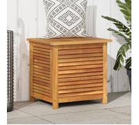 Boîte de rangement de jardin persiennes 60x50x56cm bois acacia