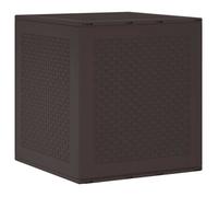 Boîte de rangement de jardin - vidaXL - Marron - Polypropylène - 55x53x57 cm - Légère - Utilisation extérieure - Moderne