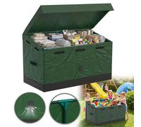 Boîte de rangement de jardin YRHome 530 L, coffre de rangement d'extérieur pour balcon, terrasse ou garage, résistant à l'humidité et de grande capacité