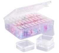 Boîte de Rangement de Perles, une Grande Boîte Transparente avec 30 Petits Récipients de Rangement en Plastique Transparent, Boîte