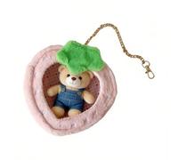 Boîte de rangement de voyage colorée en forme d'animal - Mini récipient de présentation - Sac de rangement multifonction - Garde- pour - Étui transparent pour figurines - Accessoire de
